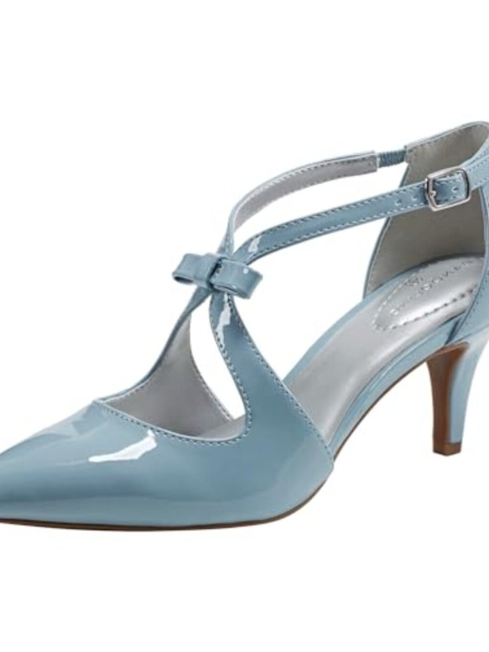 Bandolino Zeffer Pointed Toe Kitten Heel Buckle Pump